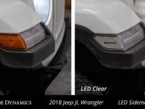 Sidemarkers for 2018-2021 Jeep JL Wrangler/Gladiator, Smoked (set)