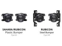 Elite Series Fog Lamps for 2018-2022 Jeep JL Wrangler Rubicon w/ Steel Bumper Pair Yellow 3000K Diode Dynamics