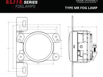 Elite Series Fog Lamps for 2018-2022 Jeep JL Wrangler Rubicon w/ Steel Bumper Pair Yellow 3000K Diode Dynamics