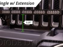 SS30 Bumper Bracket Kit for 2018-2021 Jeep JL Wrangler/Gladiator, White Combo Single