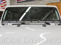 SS50 Hood LED Light Bar Kit for 2018-2021 Jeep JL Wrangler/Gladiator, White Combo