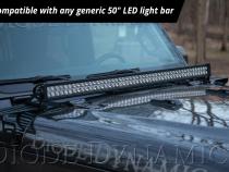 SS50 Hood LED Light Bar Kit for 2018-2021 Jeep JL Wrangler/Gladiator, White Combo