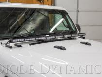 SS50 Hood LED Light Bar Kit for 2018-2021 Jeep JL Wrangler/Gladiator, Amber Combo