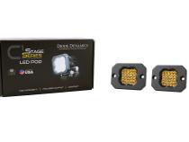 Stage Series C1 LED Pod Sport Yellow Flood Flush ABL Pair Diode Dynamics