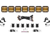 SS5 Sport Universal CrossLink 7-Pod Lightbar Yellow Combo Diode Dynamics