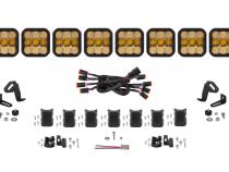 SS5 Sport Universal CrossLink 8-Pod Lightbar Yellow Combo Diode Dynamics