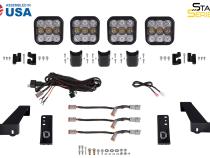 Stage Series Grille Bracket Kit for 2018-Present Jeep Wrangler JL Diode Dynamics