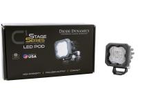 Stage Series C1 LED Pod White SAE Fog Standard ABL Each Diode Dynamics
