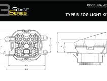 SS3 Sport Type B Kit ABL Yellow SAE Fog Diode Dynamics