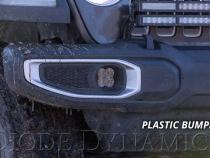 SS3 LED Fog Light Kit for 2018-2021 Jeep JL Wrangler White SAE Fog Pro w/ Backlight Type M Bracket Kit Diode Dynamics