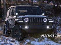 SS3 LED Fog Light Kit for 2018-2021 Jeep JL Wrangler White SAE Fog Max w/ Backlight Type MR Bracket Kit Diode Dynamics