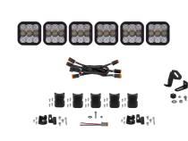 SS5 Pro Universal CrossLink 6-Pod Lightbar White Combo Diode Dynamics
