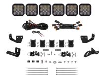 SS5 6-Pod CrossLink Mounting Kit for Prinsu/Sherpa Roof Racks, Sport White Driving Diode Dynamics