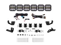 SS5 6-Pod CrossLink Mounting Kit for Prinsu/Sherpa Roof Racks, Pro White Combo Diode Dynamics
