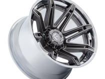 Aluminum Wheels 22X12 Brawl FC401AP 6 On 135 Platinum Silver Chrome Lip 87.1 Bore -44 Offset Fuel Off Road Wheels