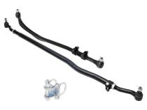 Currectlync Steering System 07-18 Wrangler JK Bolt-On Includes 1 1/2 Inch Diameter Tie Rod/Forged Drag Link HD Steering Stabilizer Shock Mounting Kit RockJock 4x4