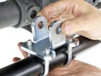 Currectlync Steering System 07-18 Wrangler JK Bolt-On Includes 1 1/2 Inch Diameter Tie Rod/Forged Drag Link HD Steering Stabilizer Shock Mounting Kit RockJock 4x4