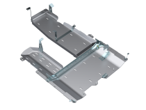 JLU T-Case/Fuel Skid/ DPF Only -  4 Door 3.0L Diesel Aluminum Artec Industries