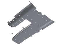 JLU T-Case/Fuel Skid/ DPF Only -  4 Door 3.0L Diesel Aluminum Artec Industries