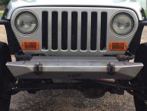 Jeep YJ / TJ / LJ Mid-Width Front Bumper Bare Steel Motobilt
