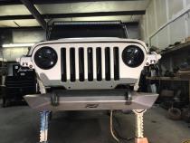 Jeep YJ / TJ / LJ Mid-Width Front Bumper Bare Steel Motobilt