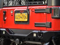 Jeep JK Rear Bumper 07-18 Wrangler JK Crusher Series Bare Steel Motobilt