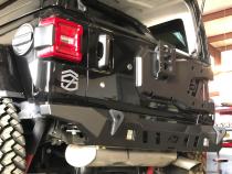 Jeep JL Rear Bumper Crusher With Light Mounts With Spare Tire Cut Out 2018-Present Wrangler JL Motobilt