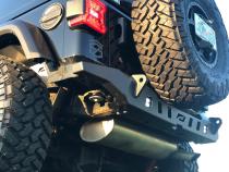Jeep JL Rear Bumper Crusher With Light Mounts With Spare Tire Cut Out 2018-Present Wrangler JL Motobilt