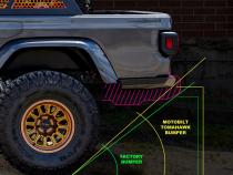Tomahawk High Clearance Rear Bumper for Jeep JT Motobilt