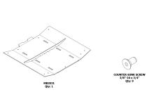 Skid Plate For Jeep JKU Bare Steel Motobilt