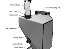Windshield Washer Fluid Tank Relocator Kit for Jeep Diesel JL/JT Motobilt