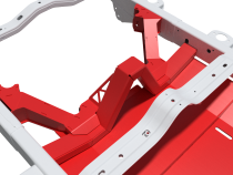 4 Link Suspension Bracket Kit With Skid Plate For 07-11 Jeep JKU Bare Steel Motobilt