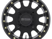 Aluminum Wheels 14x7 MR401 Beadlock UTV Bolt Pattern 4 On 156 Offset 13 Lip Size 1.97 Matte Black MB Method