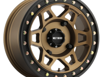 Aluminum Wheels 15x7 MR405 Beadlock UTV Bolt Pattern 4 On 156 Offset 13 Method Bronze BRZ Matte Black Ring Method