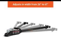 Curt Tow Bar with Adjustable-Width Arms Car Mount 2 Inch Ball 5000 lbs. Safety Cables and Coupler Lock Sold Separately) RockJock 4X4