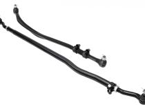 Currectlync Wrangler JK High Steer Kit For Stab. Shock And Jeep JL/JT Trac Bar Incl. Knuckles Drag Link Tie Rod Trac Bar Tb Reloc/Shock Mount Tr Clamp RockJock 4x4