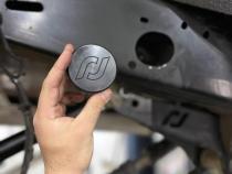 Frame Rail Plugs for JL/JT Frame Front behind axle centerline CNC Machined Black Delrin RockJock 4X4