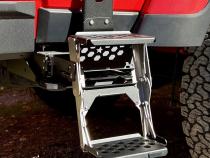 R-STEP 9 Inch Wide For 2020-2023 Jeep Gladiator Bed Step Attachment Brackets Passenger Side Behind Rear GAS MOTOR Tire Rock Slide Engineering