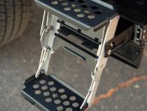 R-STEP 9 Inch Wide For 2020-2023 Jeep Gladiator Bed Step Attachment Brackets Passenger Side Behind Rear GAS MOTOR Tire Rock Slide Engineering