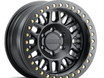 Aluminum Wheels 17x9 Ryno Cast Beadlock RT951B Satin Black Black Beadlock Ring -12 Offset 5 on 127 Bolt Pattern 83.82 Bore Raceline