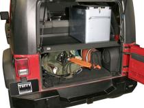 Deluxe Cargo Enclosure - 07-10 Wrangler JK Rear Seats Must Be Removed on 2-Door Models Black Tuffy Security Products