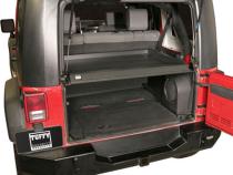Deluxe Cargo Enclosure - 07-10 Wrangler JK Rear Seats Must Be Removed on 2-Door Models Black Tuffy Security Products