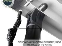 Nomadic Awning 2.5 - 8.0 ft. with Black Cover Overland Vehicle Systems