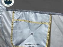 HD Nomadic 2.0 Awning Room Enclosure, Grey Body, Green Trim (4 Walls and Floor) Overland Vehicle Systems