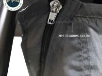 HD Nomadic 2.0 Awning Room Enclosure, Grey Body, Green Trim (4 Walls and Floor) Overland Vehicle Systems