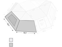 Nomadic Awning 270 Awning Side Wall - Shop Now Overland Vehicle Systems