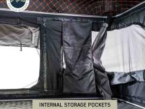 HD Bundu 2 - Hard Shell Pop Up Roof Top Tent, 2 Person, Grey Body and Black Rainfly Overland Vehicle Systems