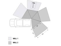 Overland Vehicle Systems Freestanding Passenger Nomadic 270 LT Awning Wall 1 Overland Vehicle Systems