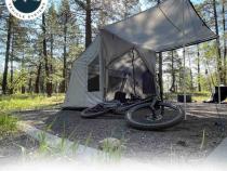 LD P.S.T. - Portable Safari Ground Tent Large, Grey Body and Grey Trim Overland Vehicle Systems