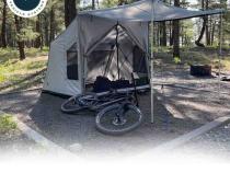 LD P.S.T. - Portable Safari Ground Tent Large, Grey Body and Grey Trim Overland Vehicle Systems
